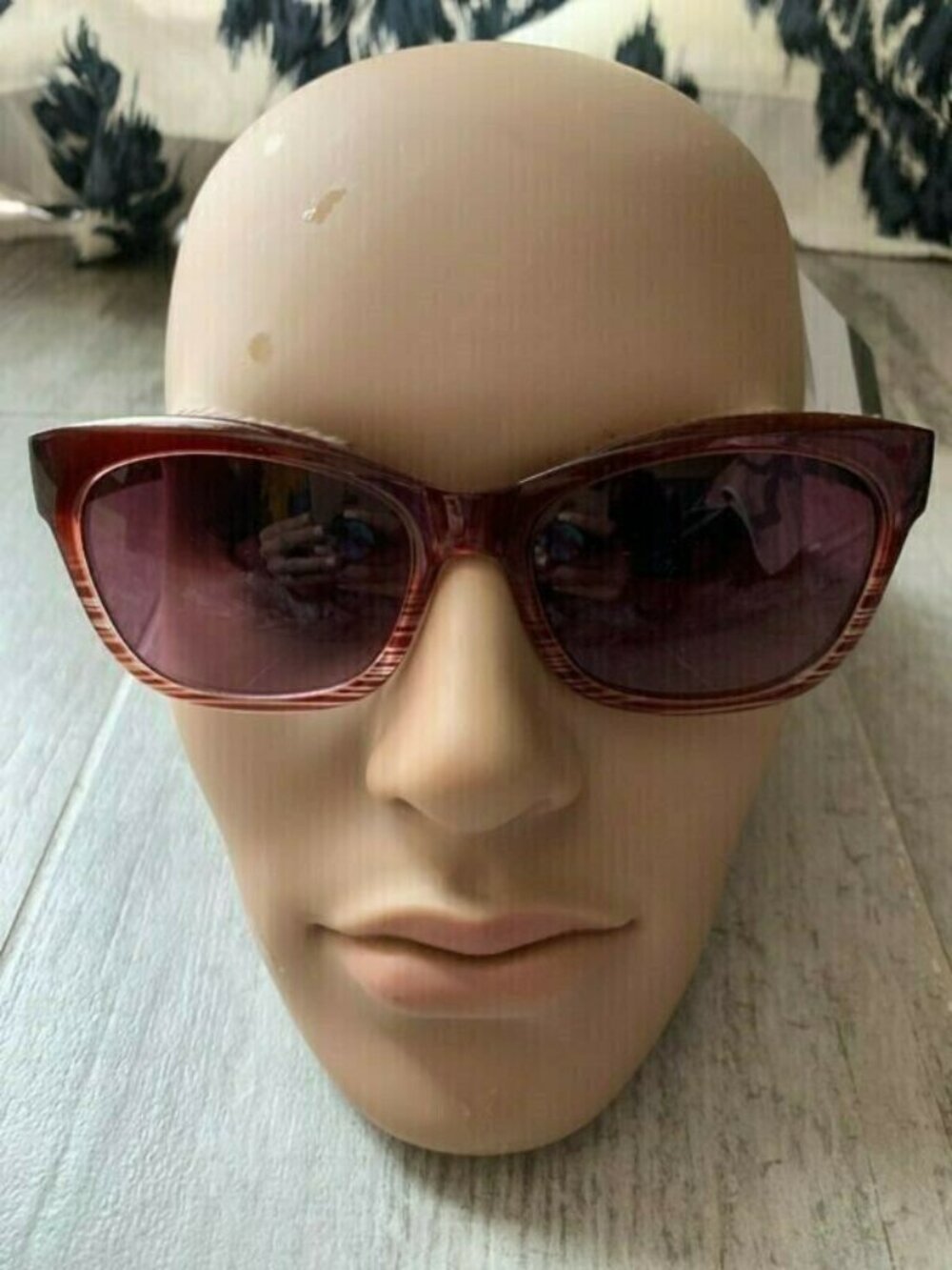 EVAN PICONE Sunglasses Beach Wayfar Designer Red Brown Fashion Oval Gradient NEW